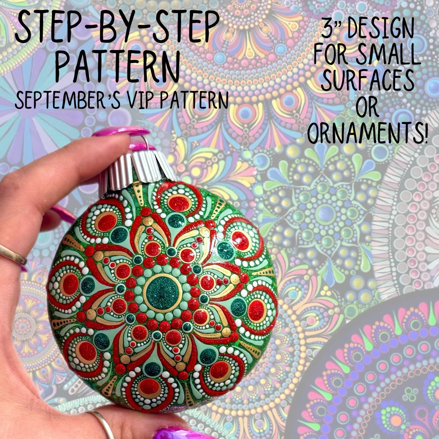 3 inch Mandala Pattern