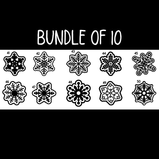 Snowflakes 41-50 Bundle