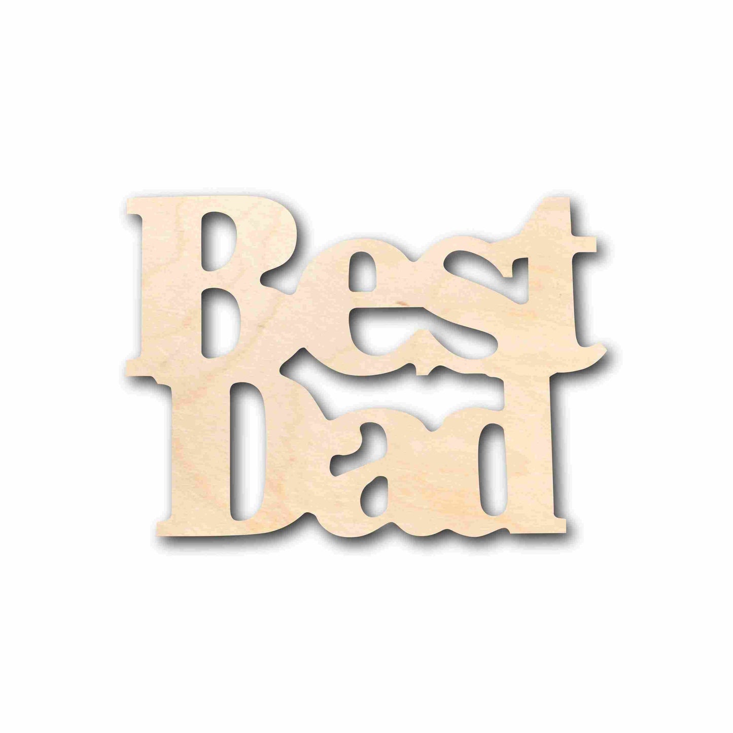 Best Dad Unfinished Wood Cutout DIY handmade Craft