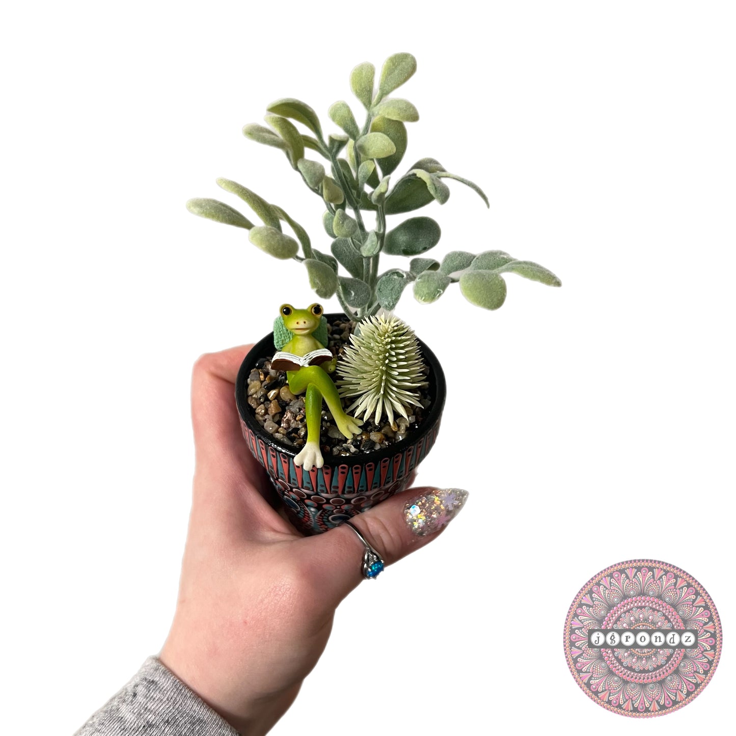 Pretty Pots - Painted Mandala Succulent Pot