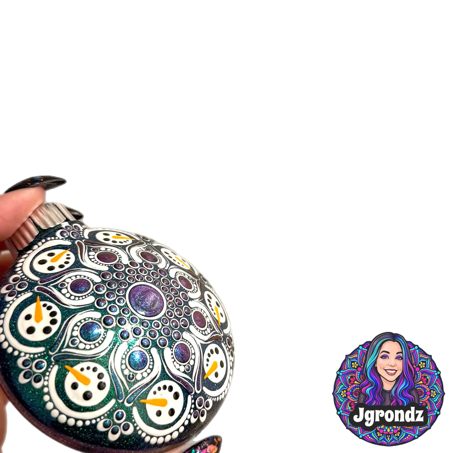 3” Snowman Mandala Ornament