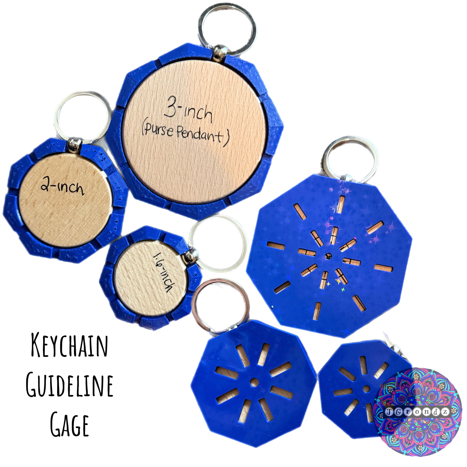 Flex Keychain Guideline Gage (Choose your size) β Jgrondz Dot Art
