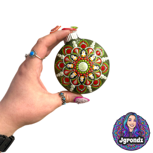 3” Penguin Mandala Ornament