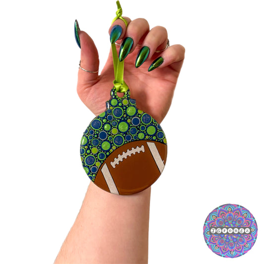 Super Bowl 4” Wood Ornament