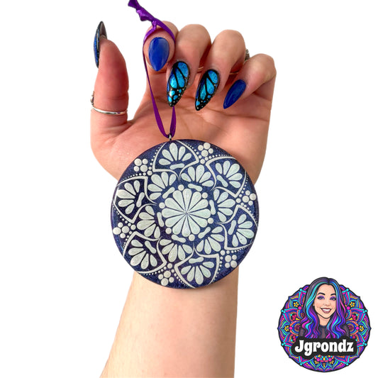 3” Mandala Wood Ornament