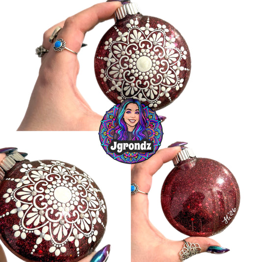 3” Snowflake Mandala Ornament