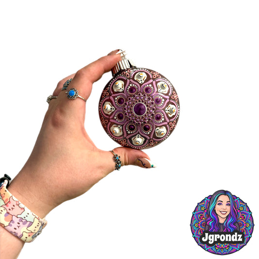 3” Melting Snowman Mandala Ornament
