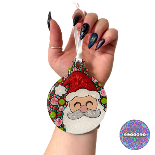 Santa 4” Wood Ornament