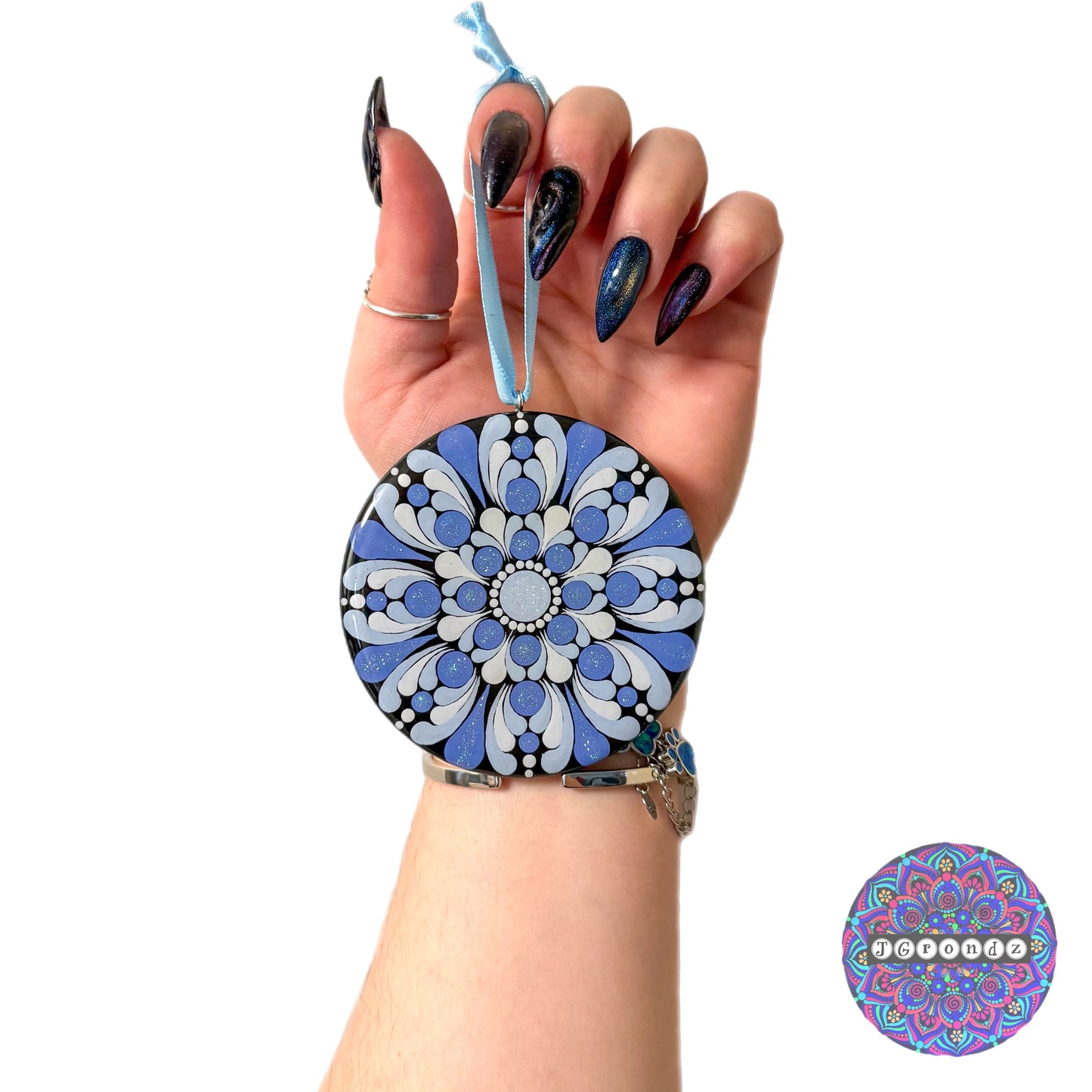 Round Mandala 3” Wood Ornament