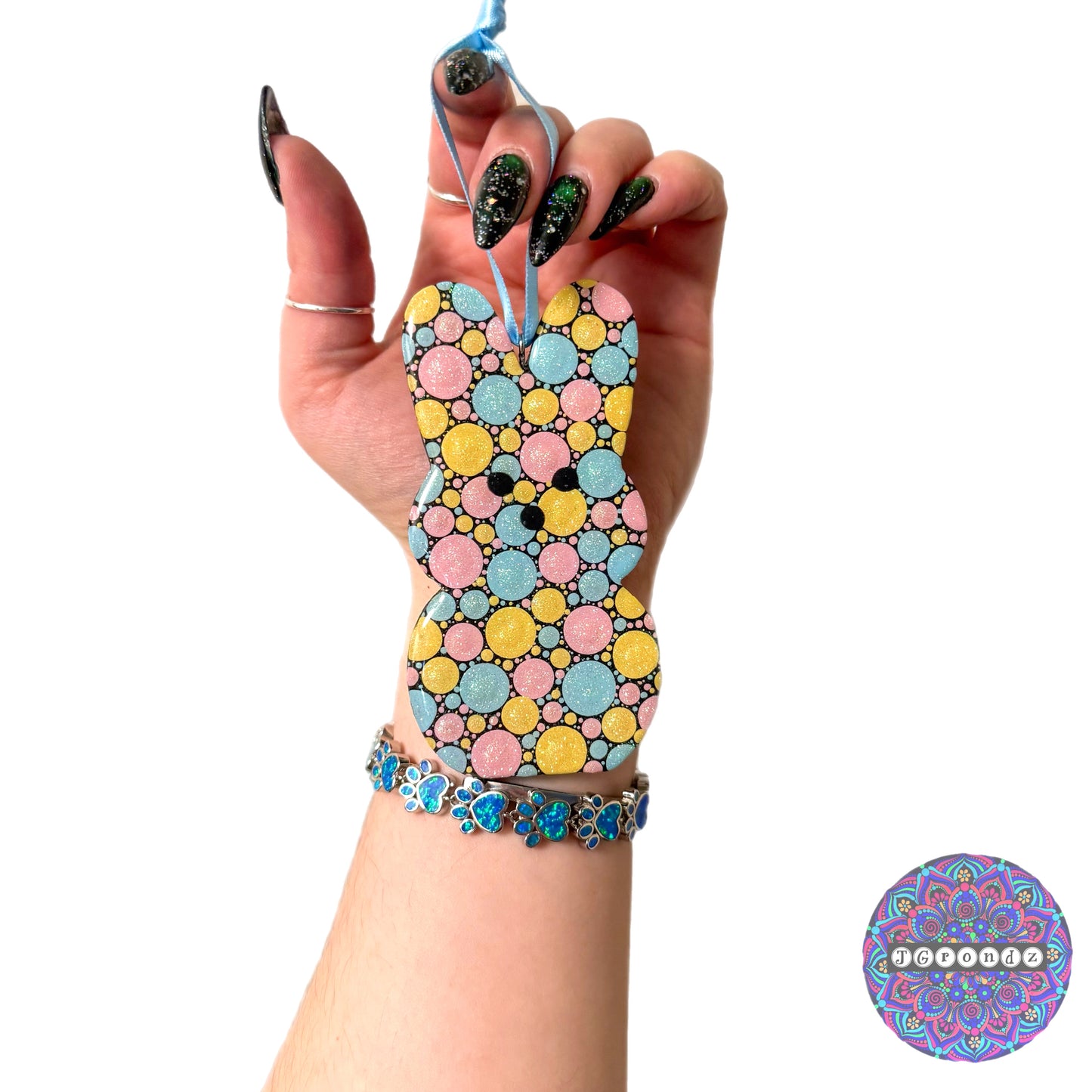 Bunny Peep 4” Wood Ornament