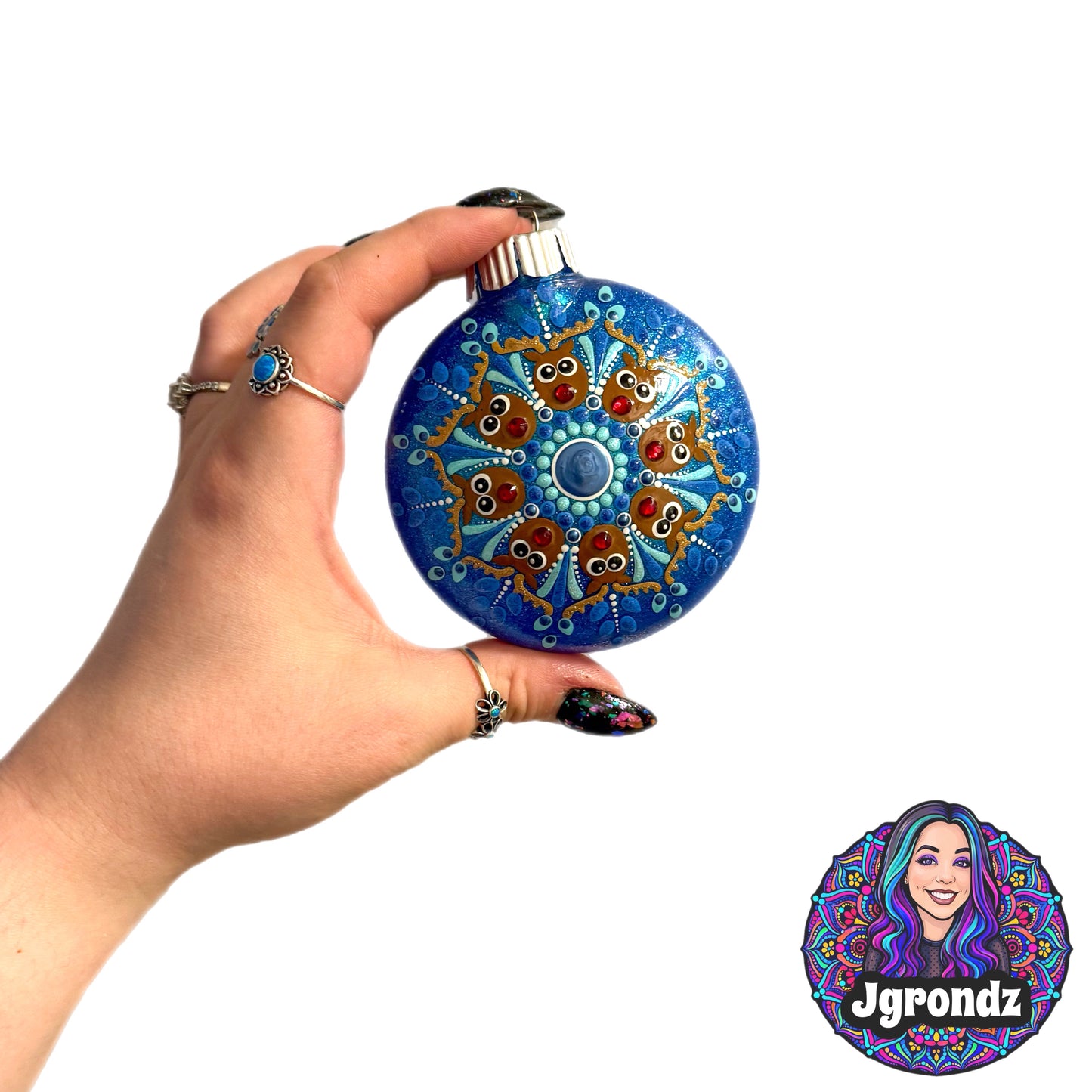 3” Reindeer Mandala Ornament