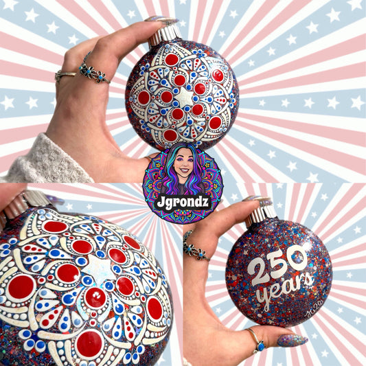 3” 250th Anniversary Mandala Ornament