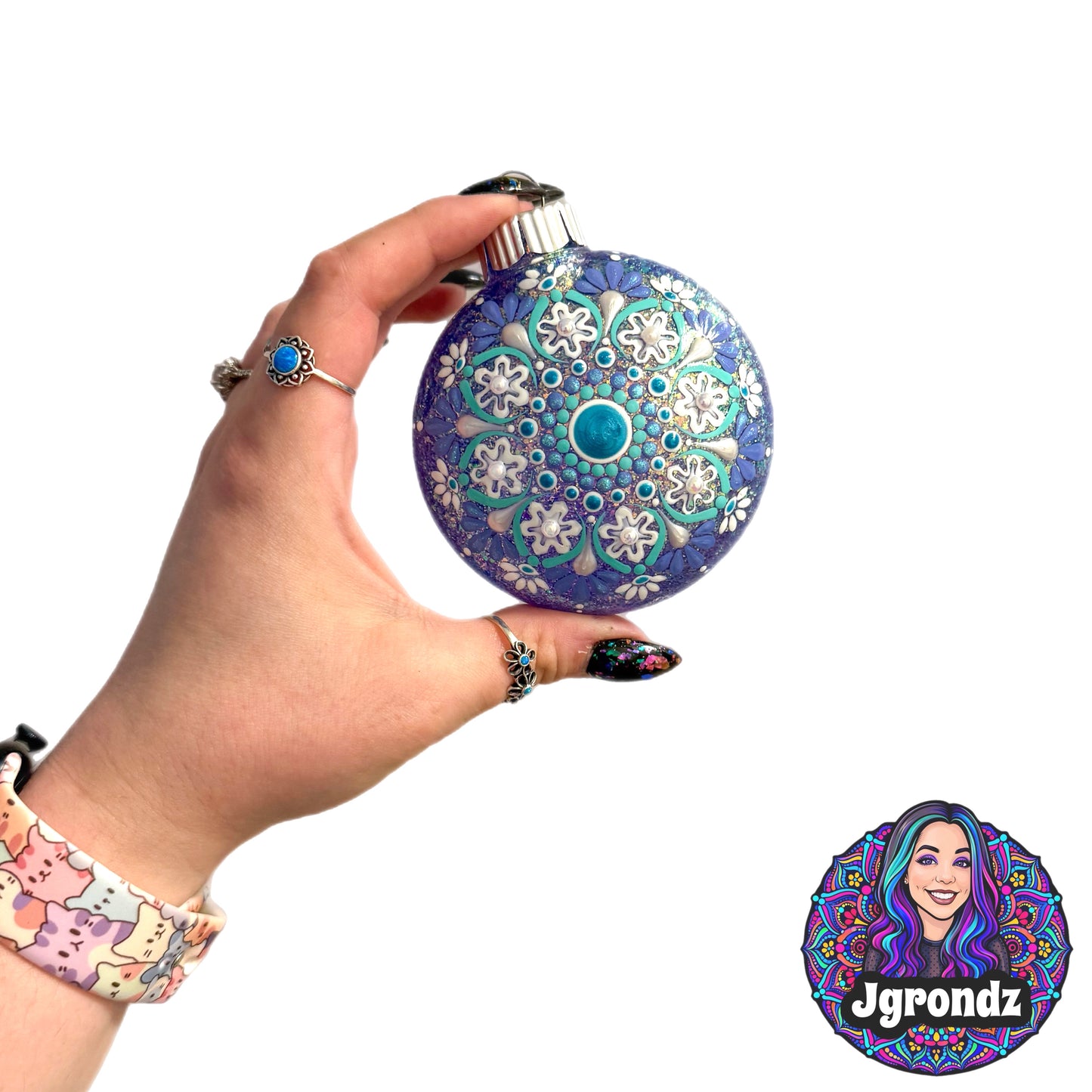 3” Snowflake Mandala Ornament