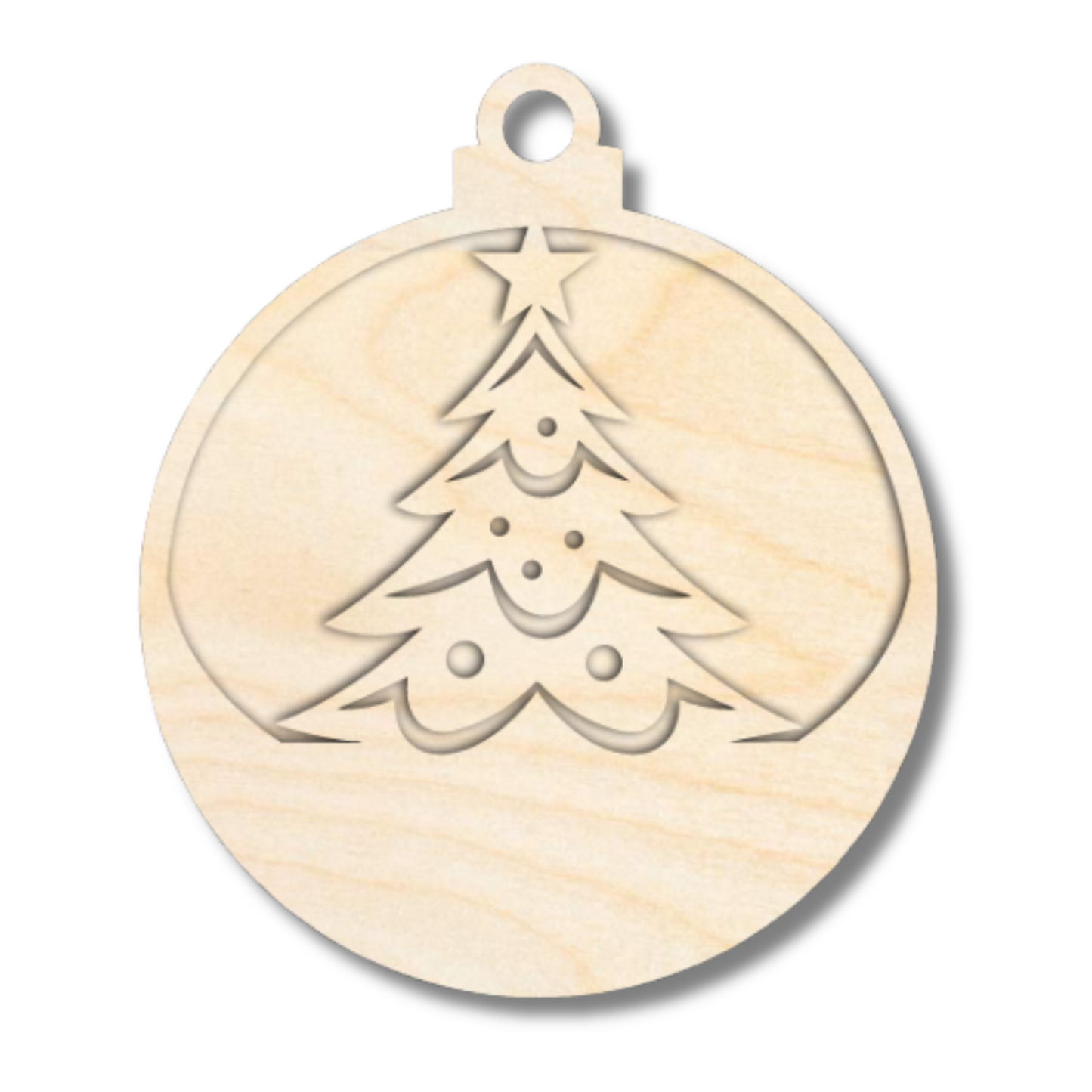 Unfinished Wood Layered Christmas Character Ornaments | 2 Piece | 5" Tall | 1/8" Wood | Wood Craft DIY