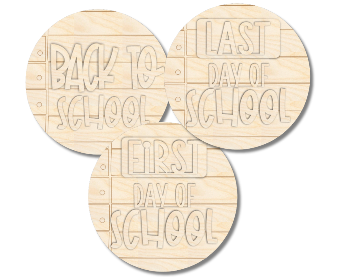 Unfinished Wood School Signs | Wood Craft Cutouts | 1/4" Thick |