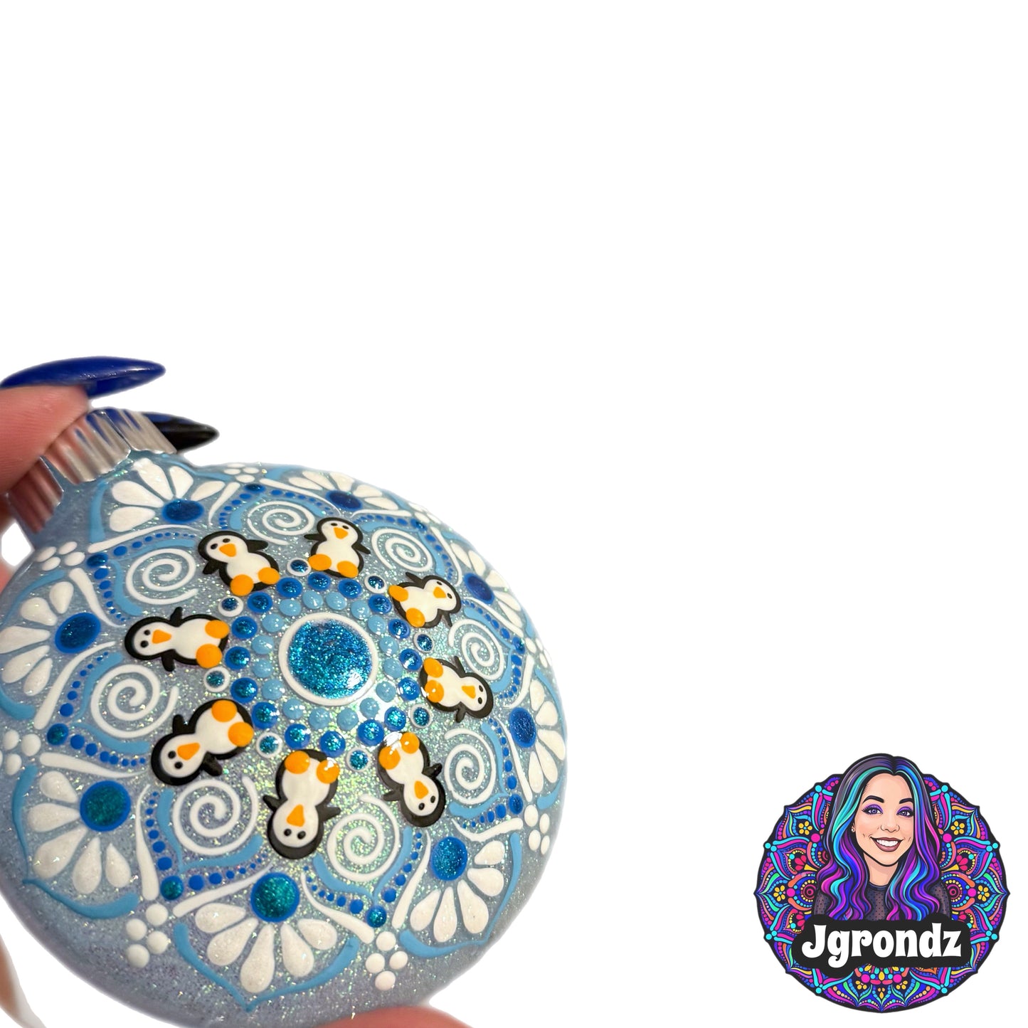 3” Penguin Mandala Ornament