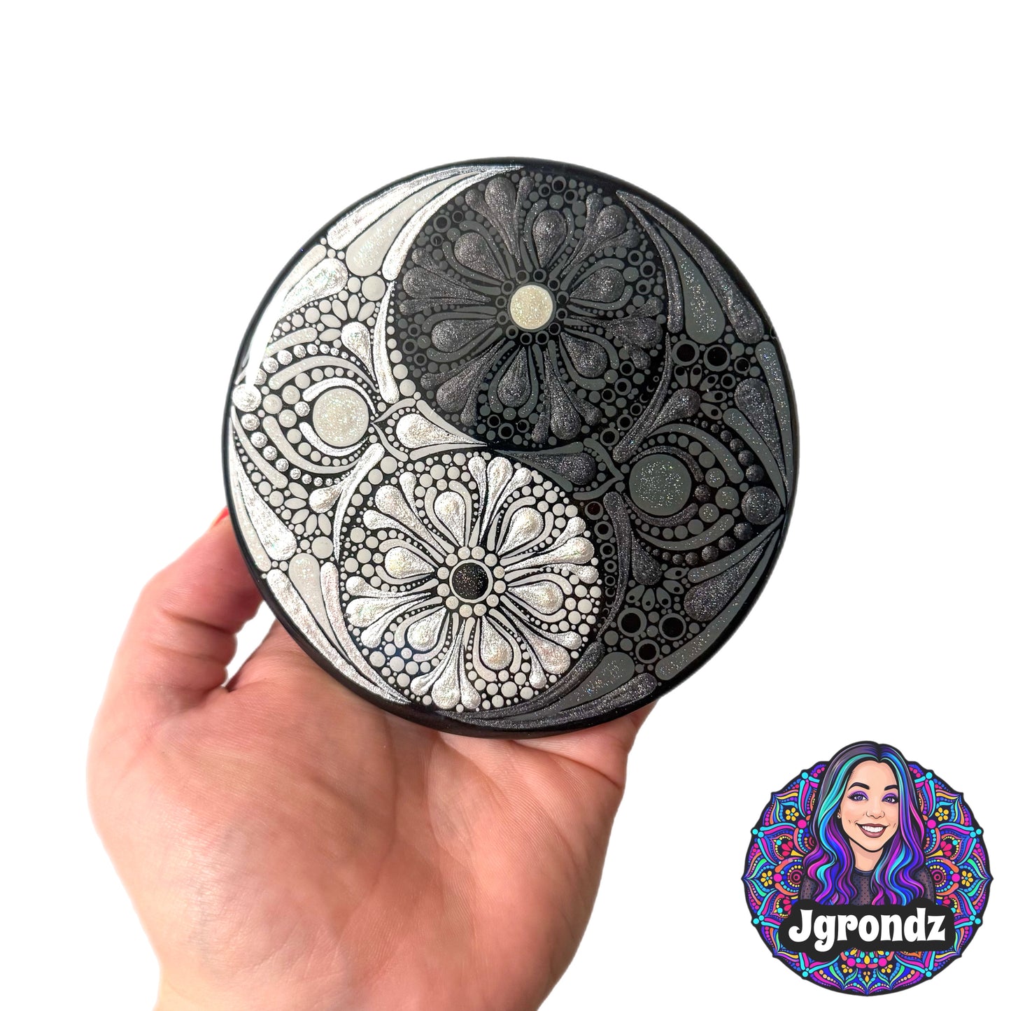 Yin Yang Mandala Coaster