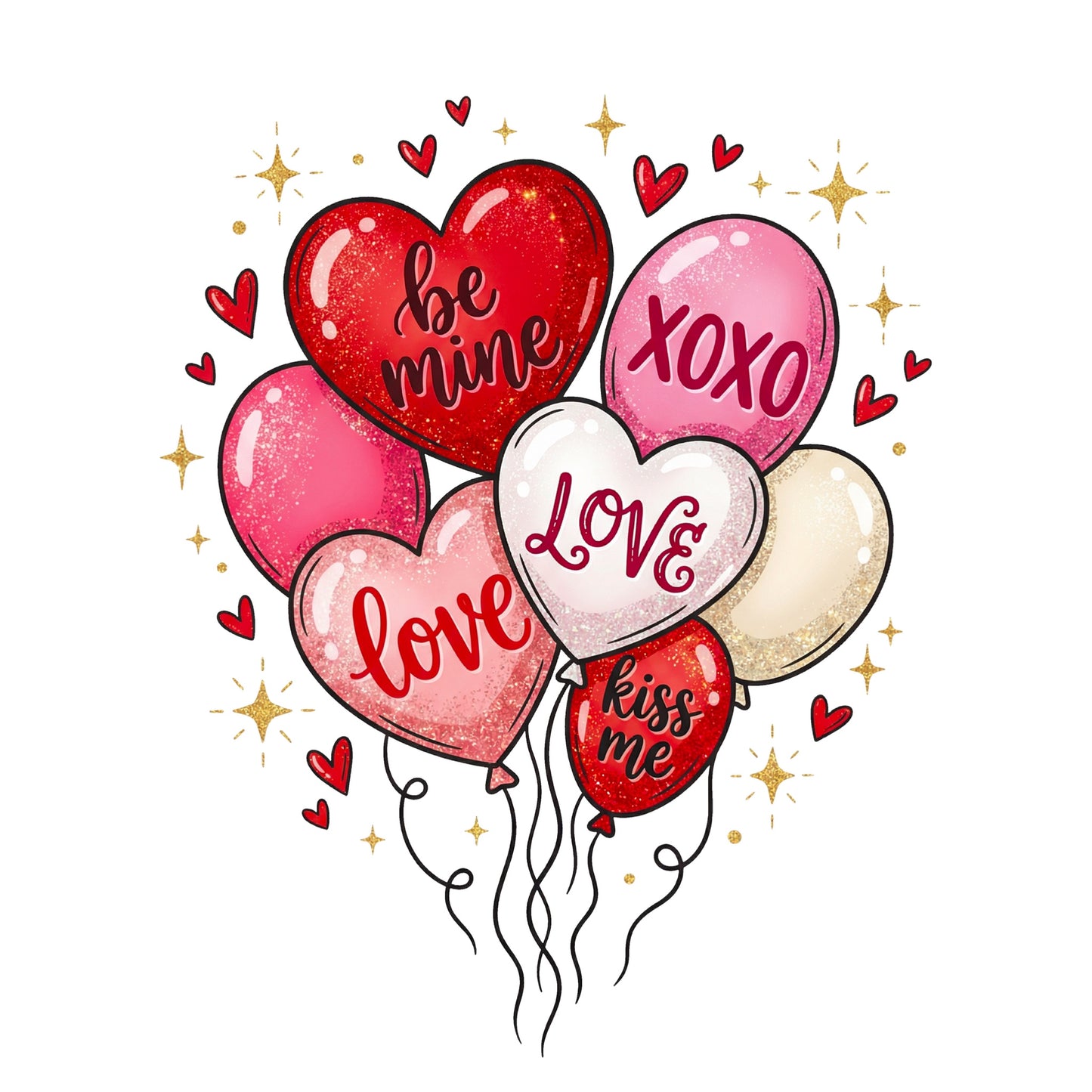 Valentines UVDTF decals