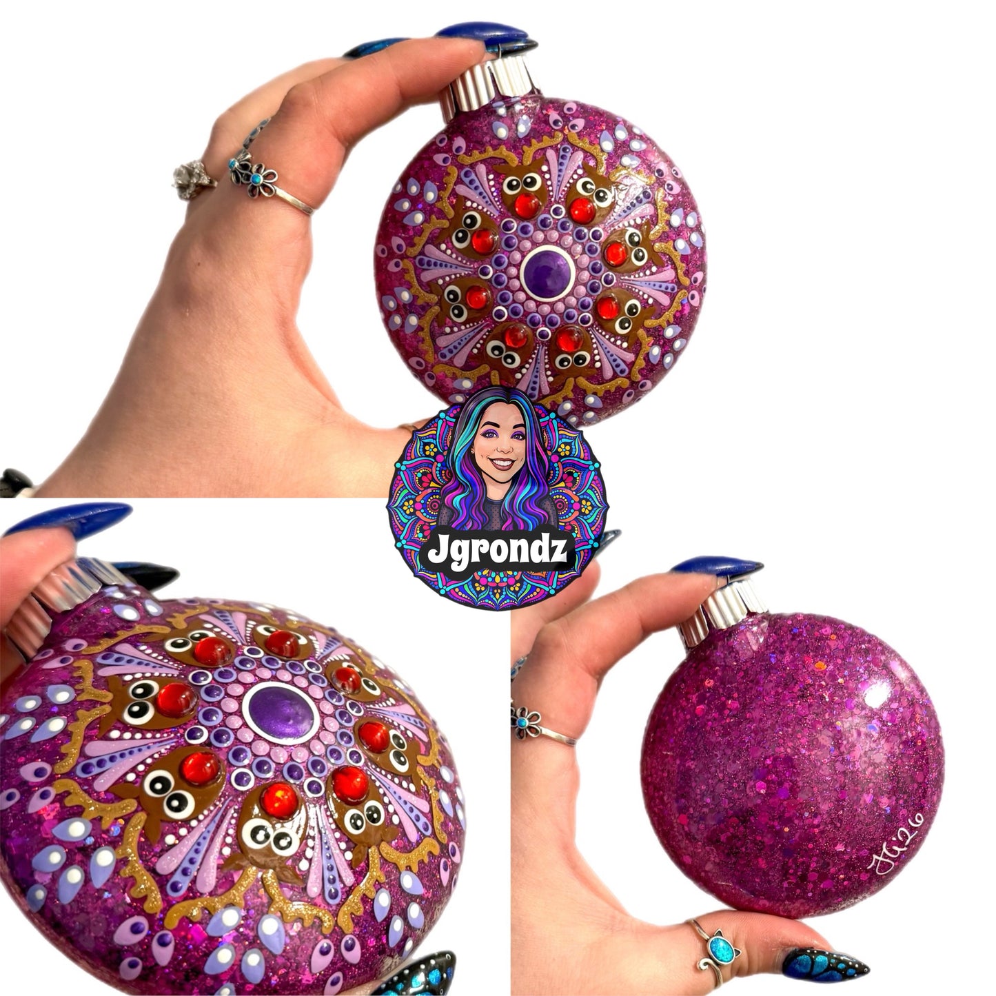 3” Reindeer Mandala Ornament