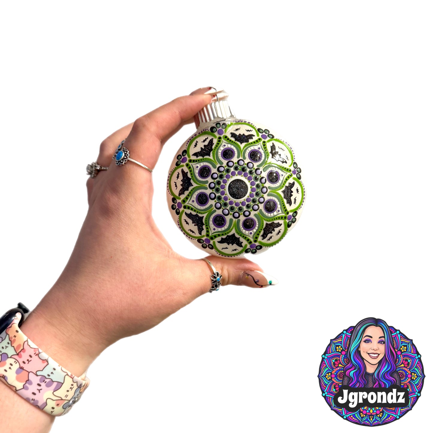 3”  Halloween Mandala Ornament