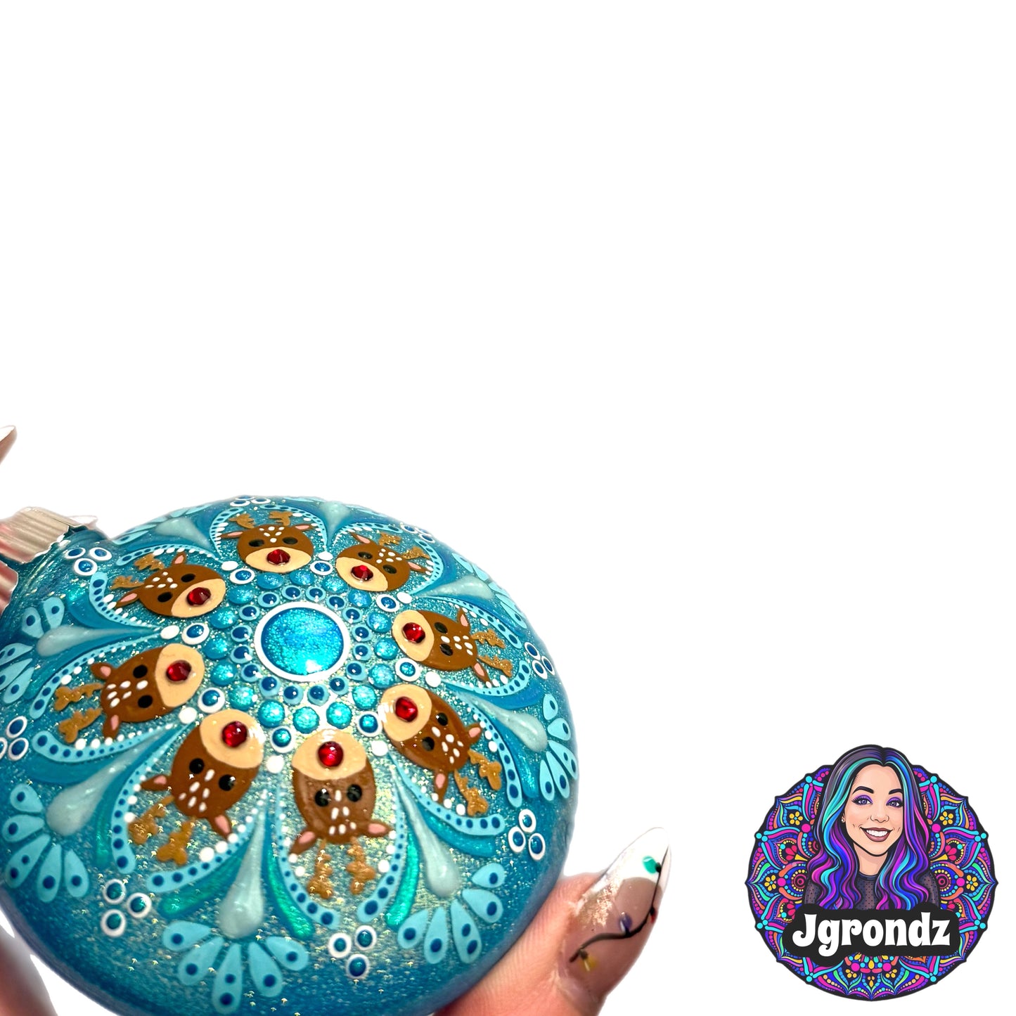 3” Reindeer Mandala Ornament