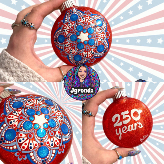 3” 250th Anniversary Mandala Ornament
