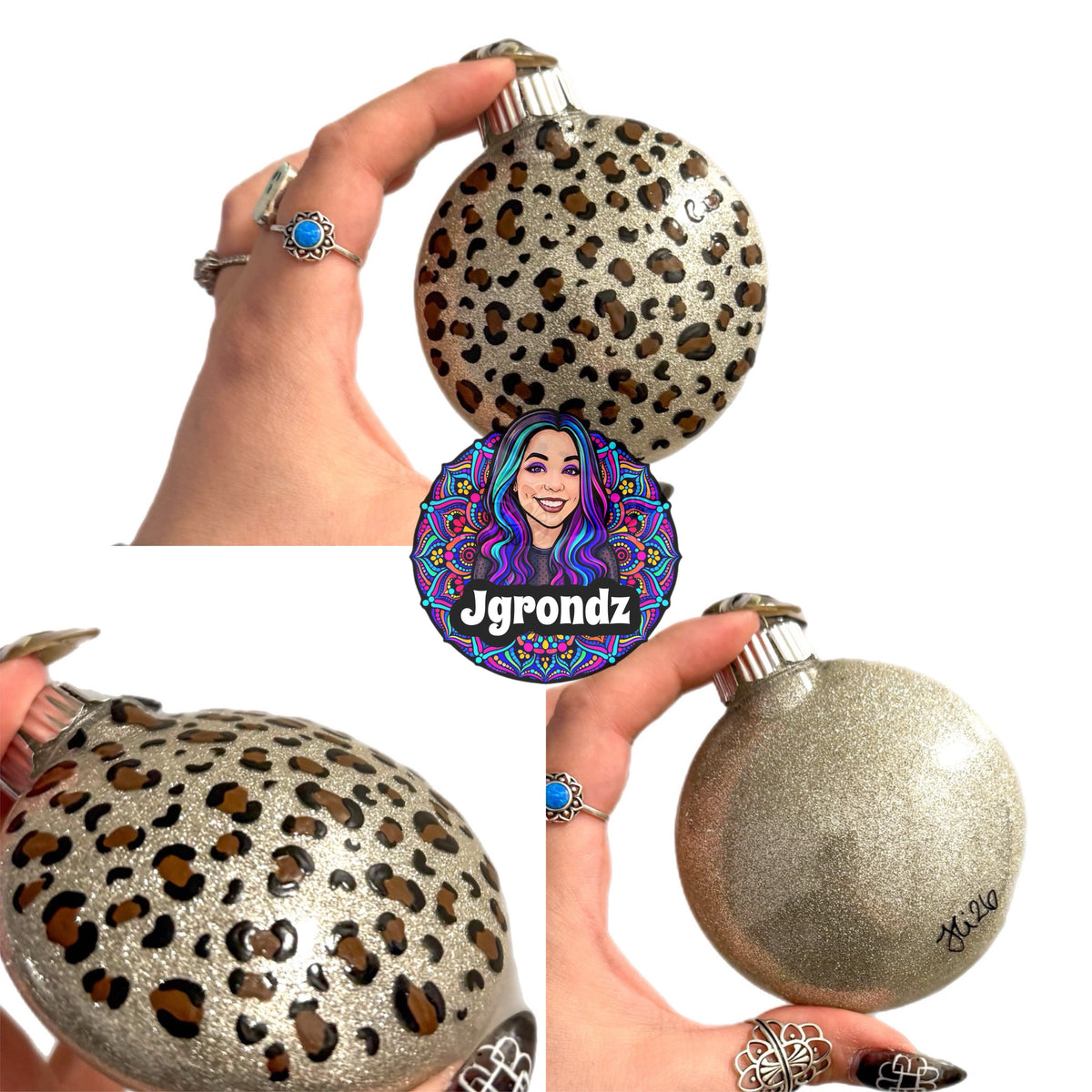3” Leopard Print Ornament