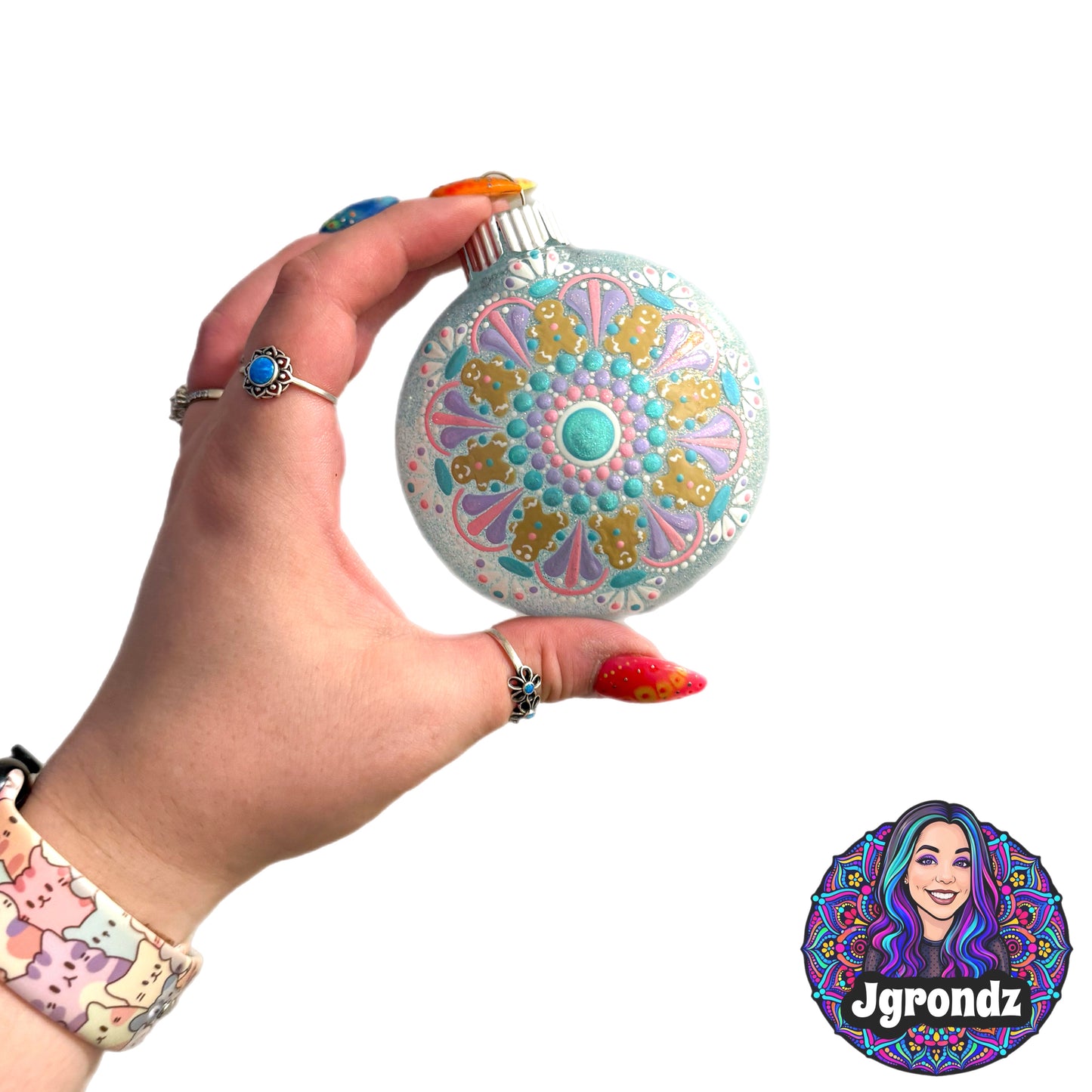 3” Gingerbread Mandala Ornament