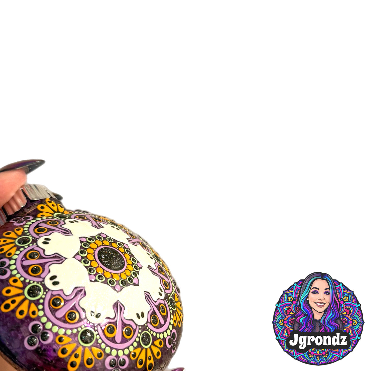 3” Halloween Mandala Ornament