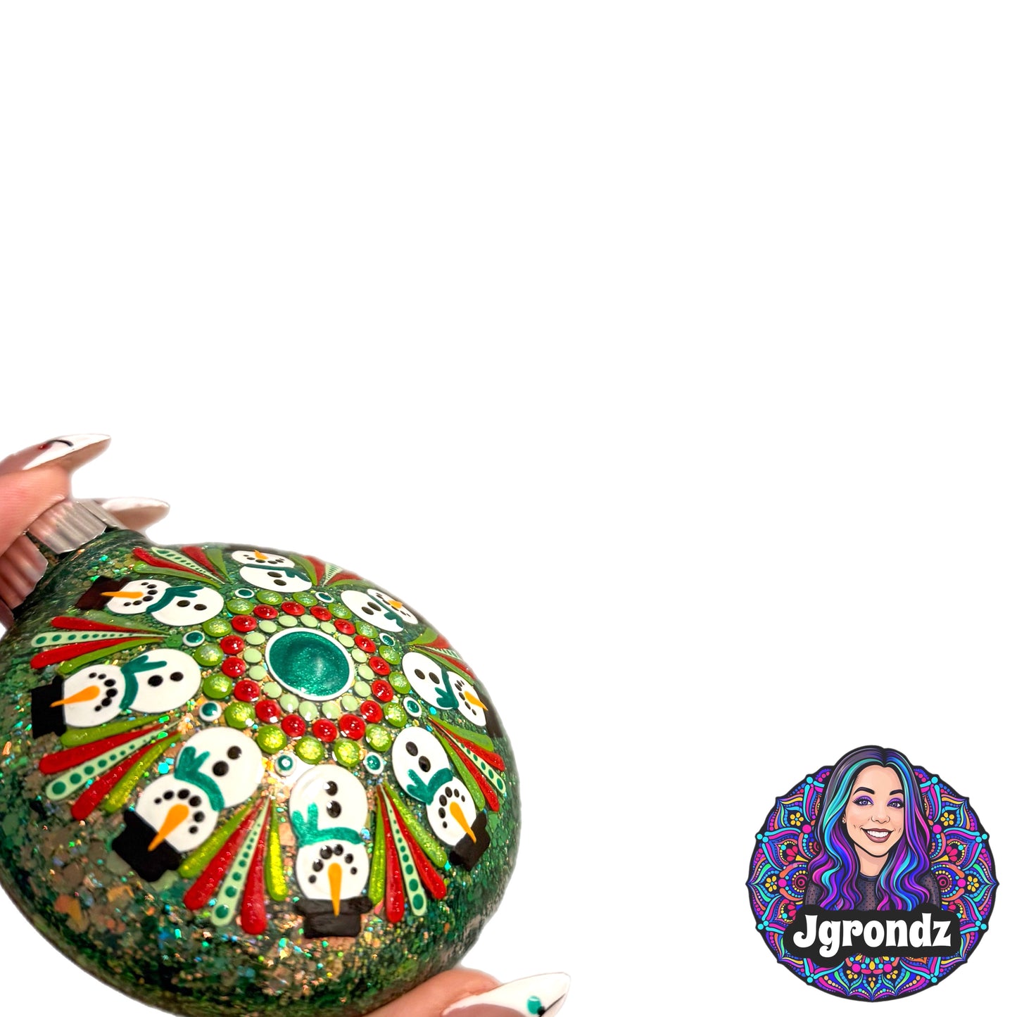 3” Snowman Mandala Ornament