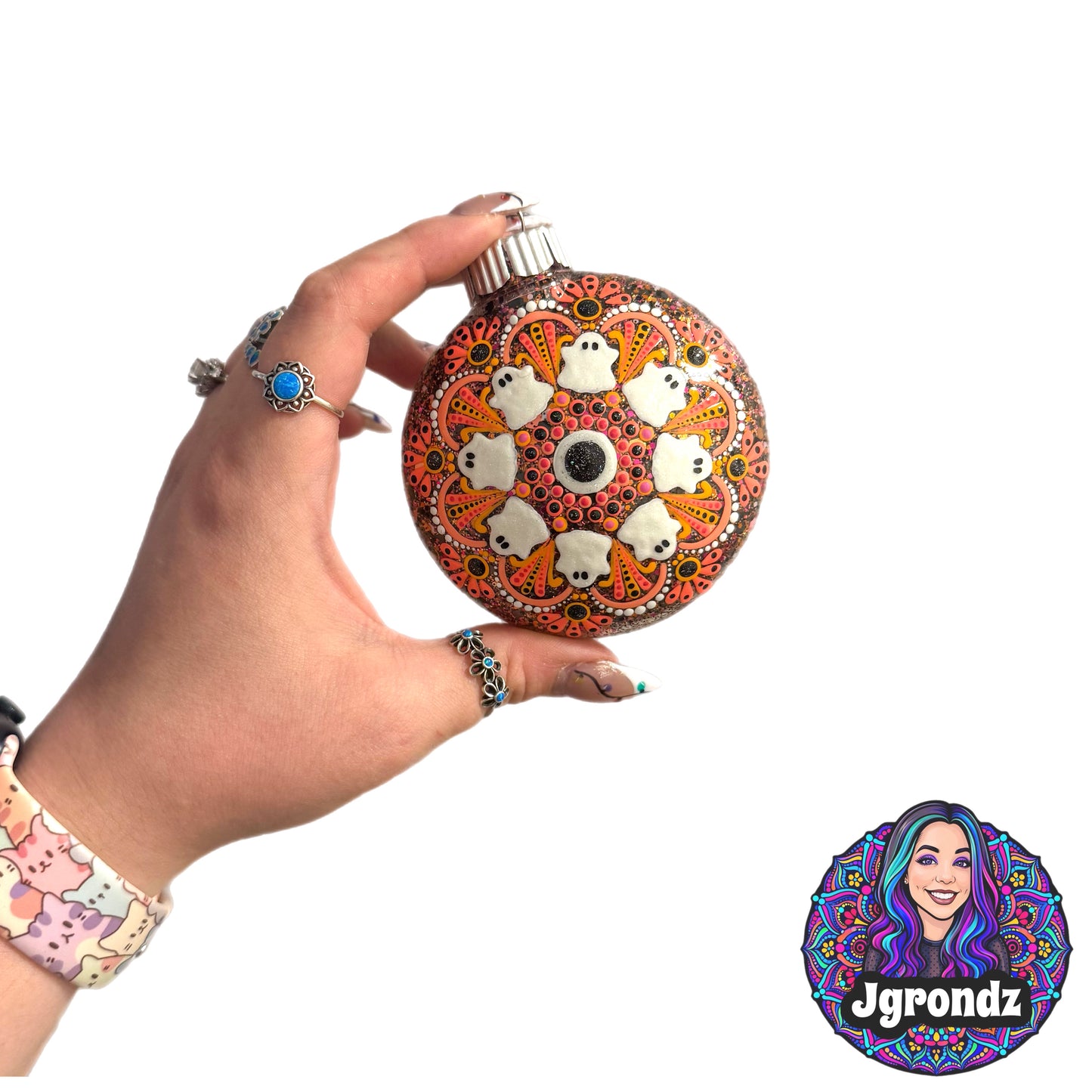 3” Halloween Mandala Ornament