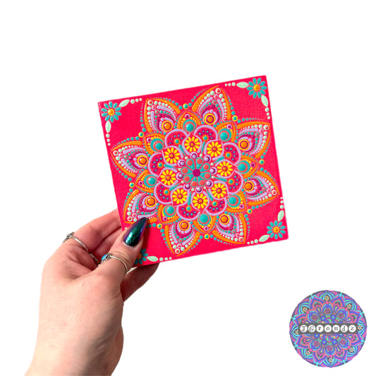 Summer Lovin’ Square Mandala Painting