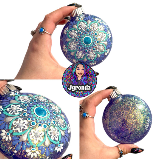 3” Snowflake Mandala Ornament
