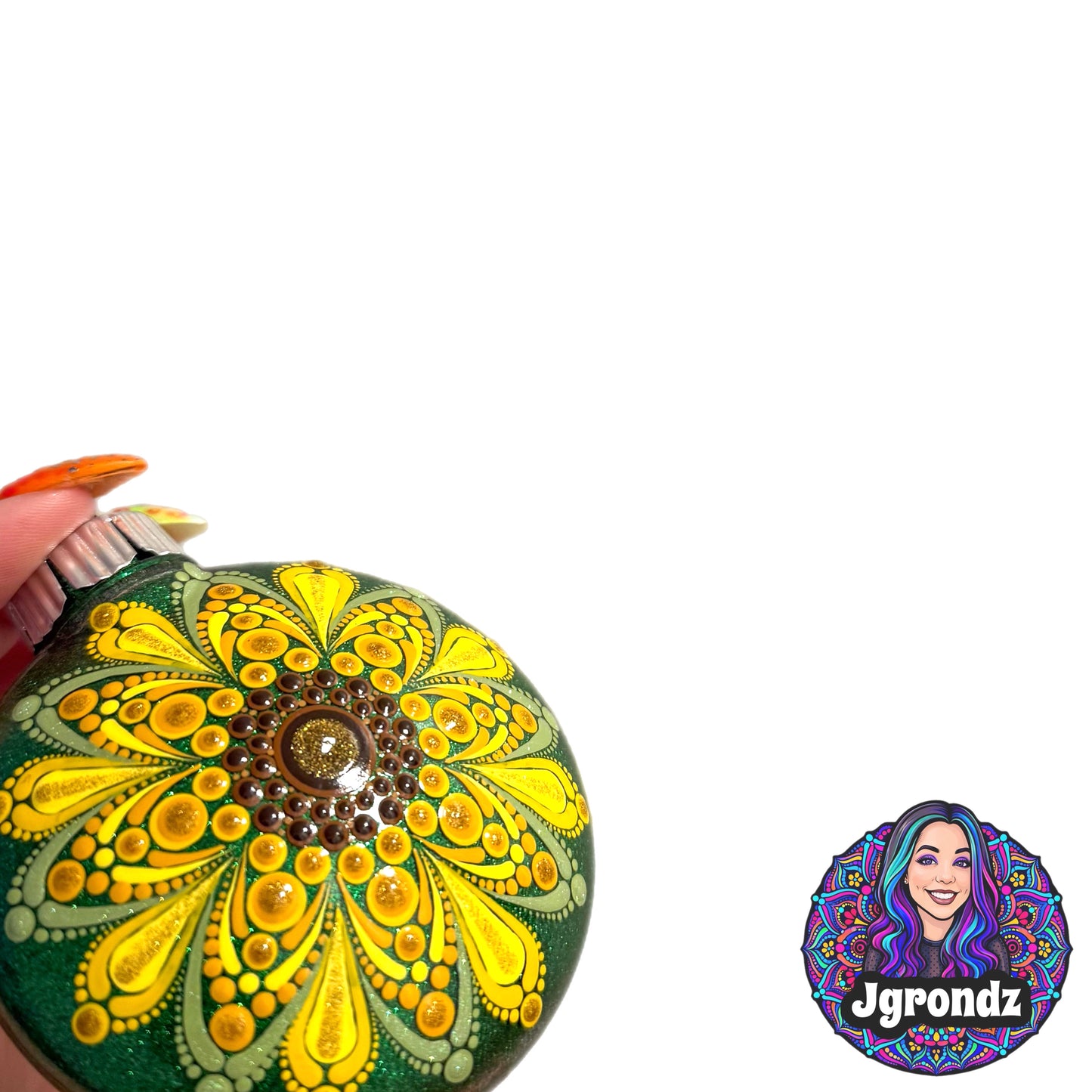 3” Sunflower Mandala Ornament
