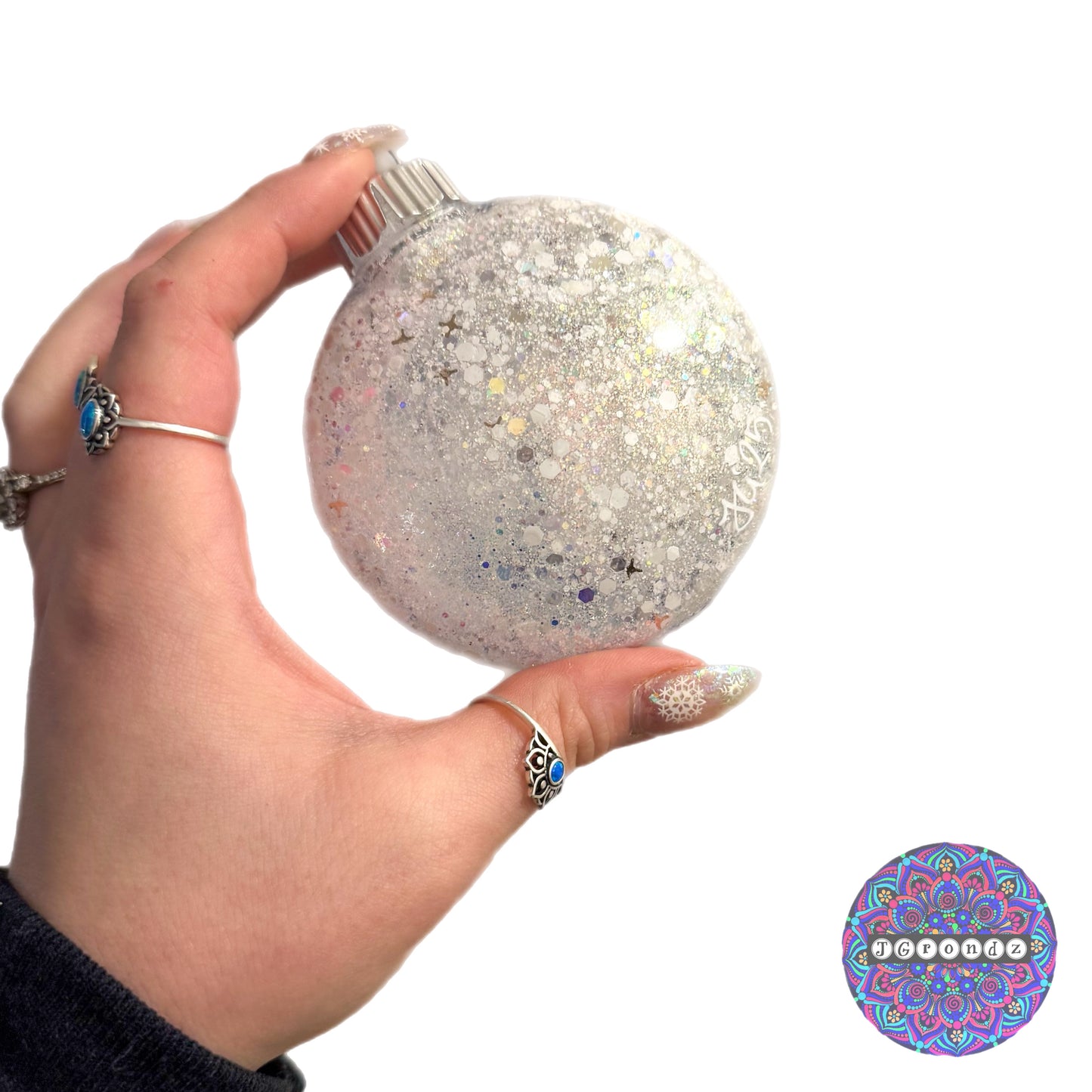 3” Mandala Glitter Ornament