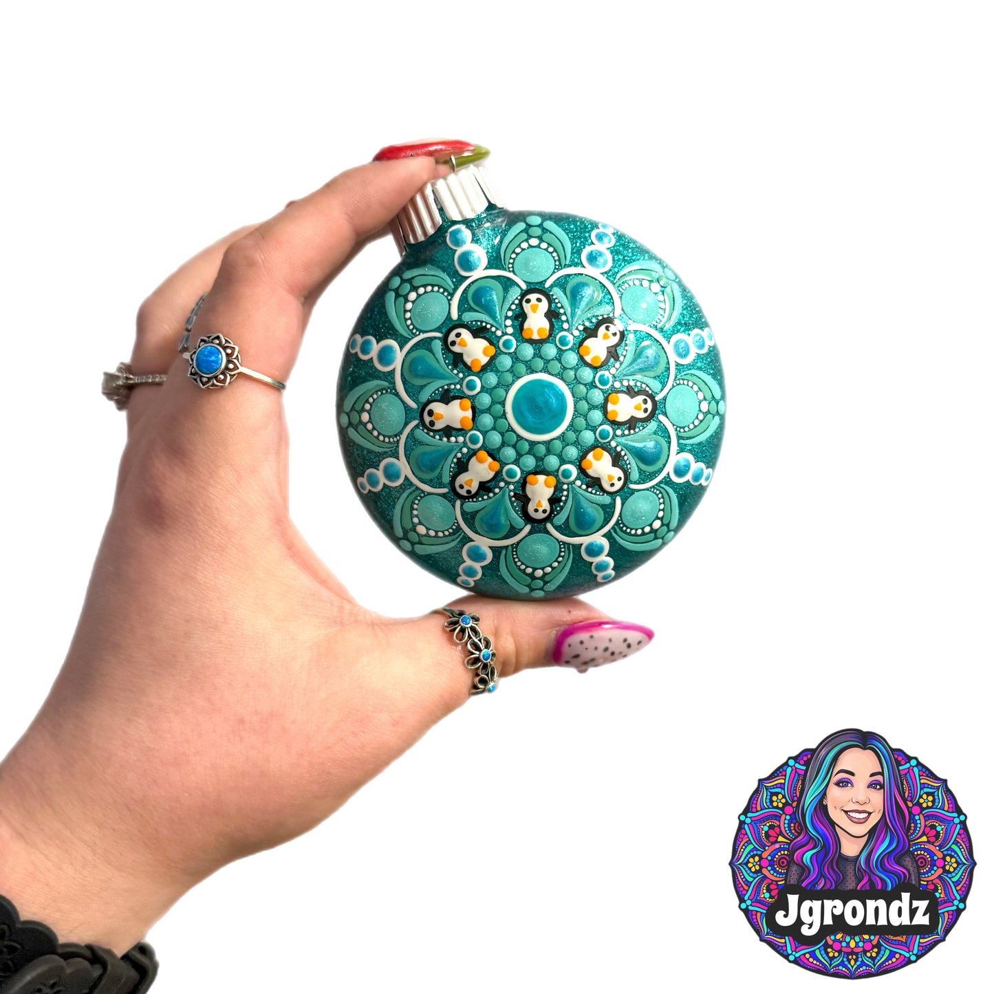 3” Penguin Mandala Ornament