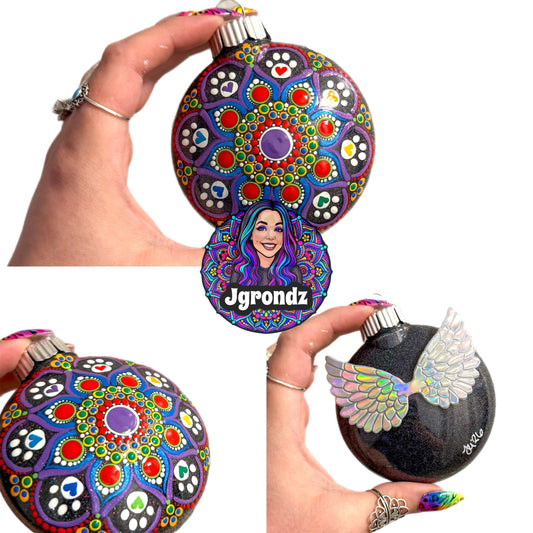 3” Pet Memorial Mandala Ornament (MADE TO ORDER)