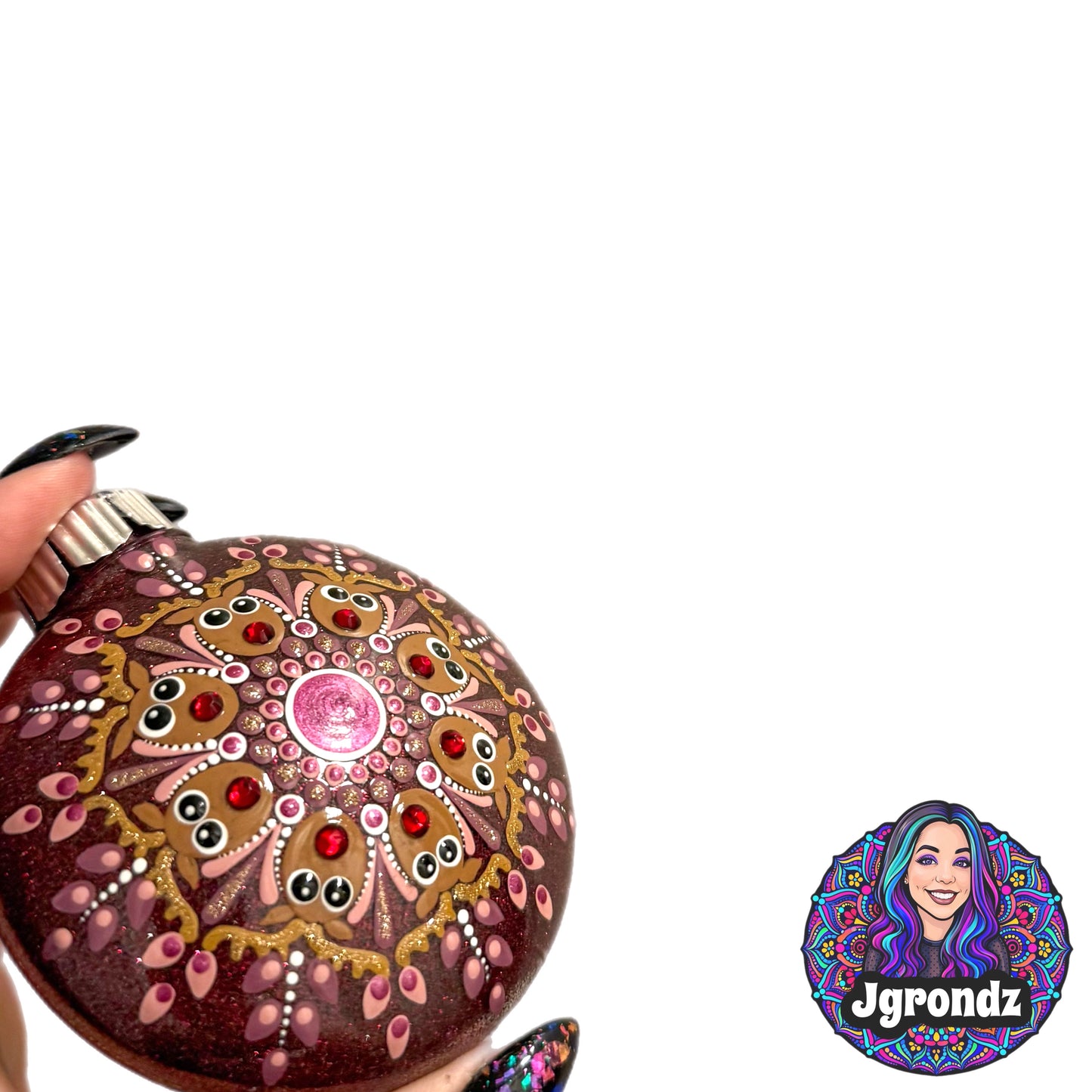 3” Reindeer Mandala Ornament