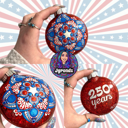 3” 250th Anniversary Mandala Ornament
