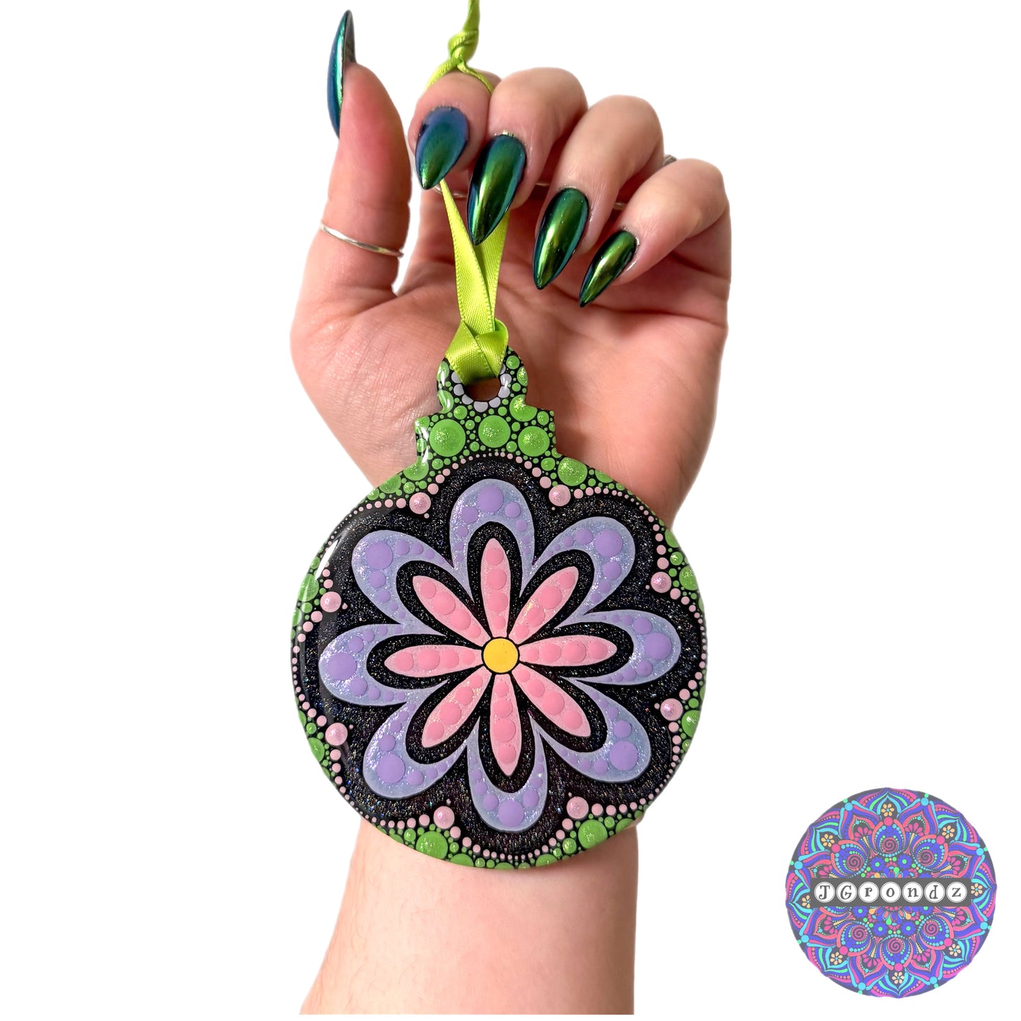 Mandala 4” Wood Ornament