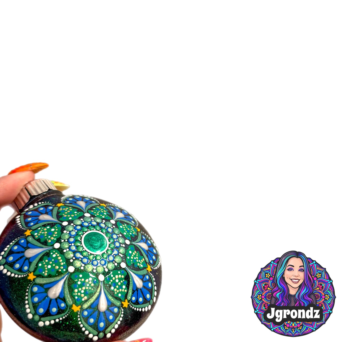 3” Christmas Tree Mandala Ornament