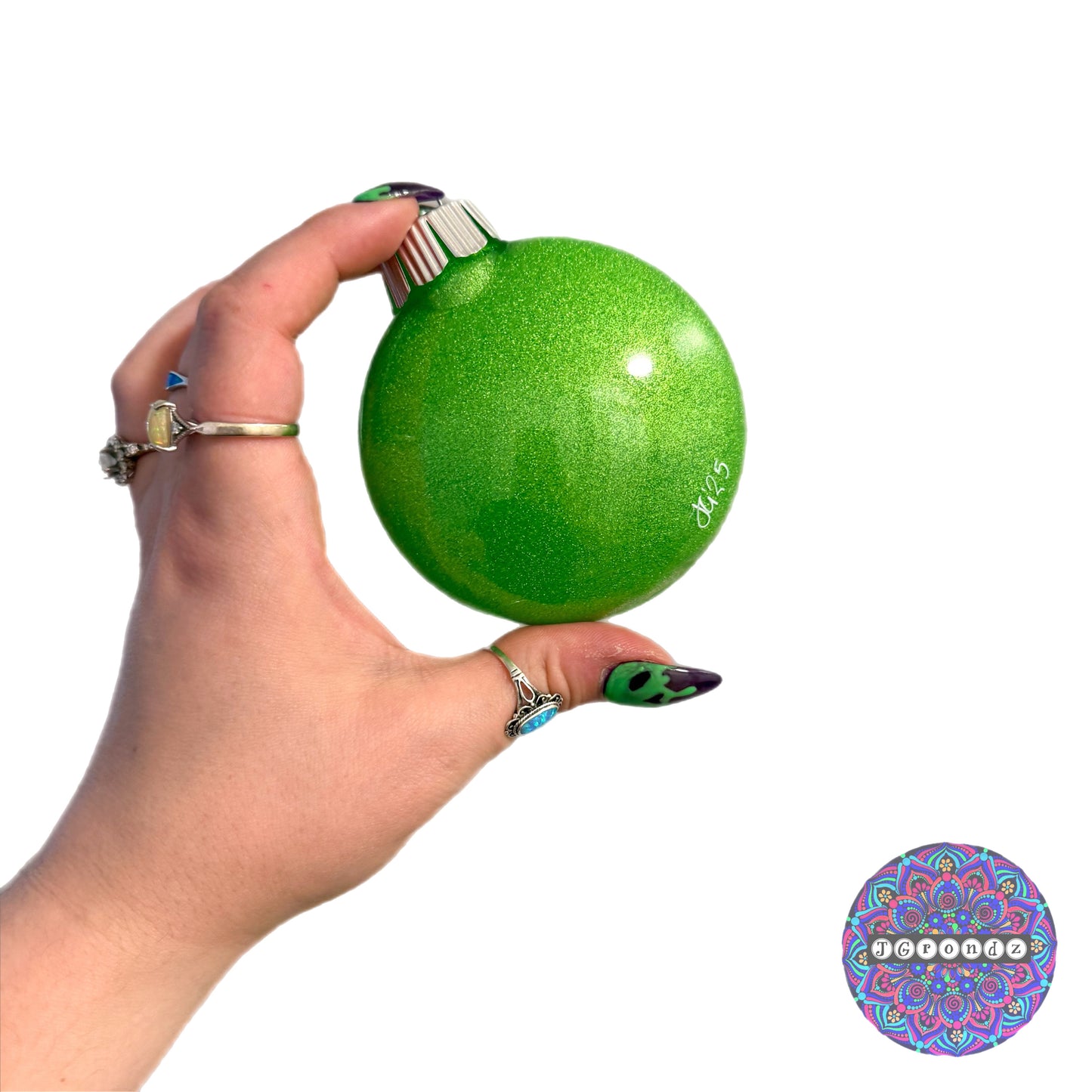 3” Penguin Mandala Glitter Ornament