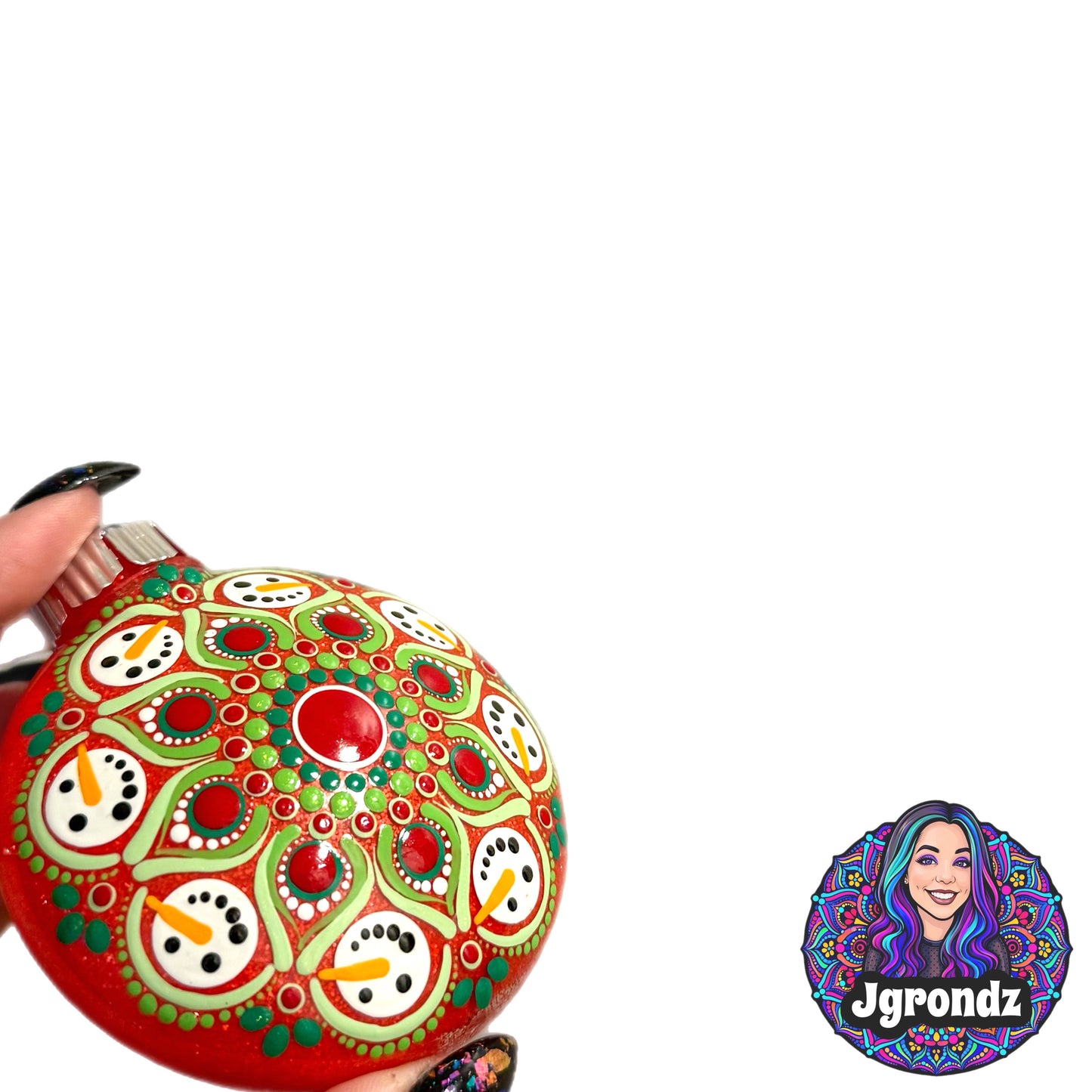 3” Snowman Mandala Ornament