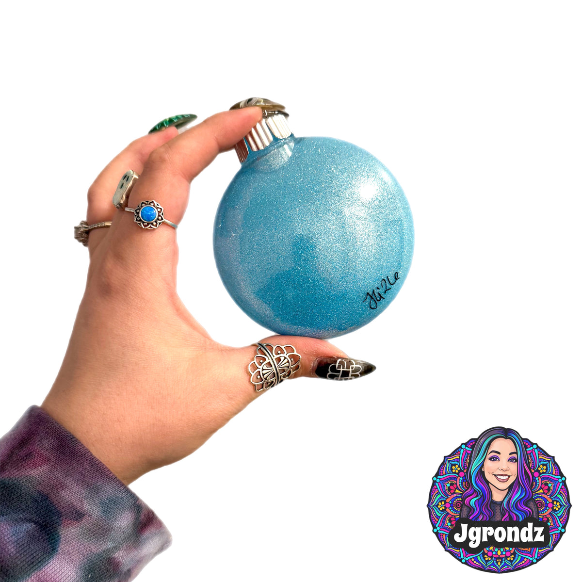 3” Melting Snowman Mandala Ornament