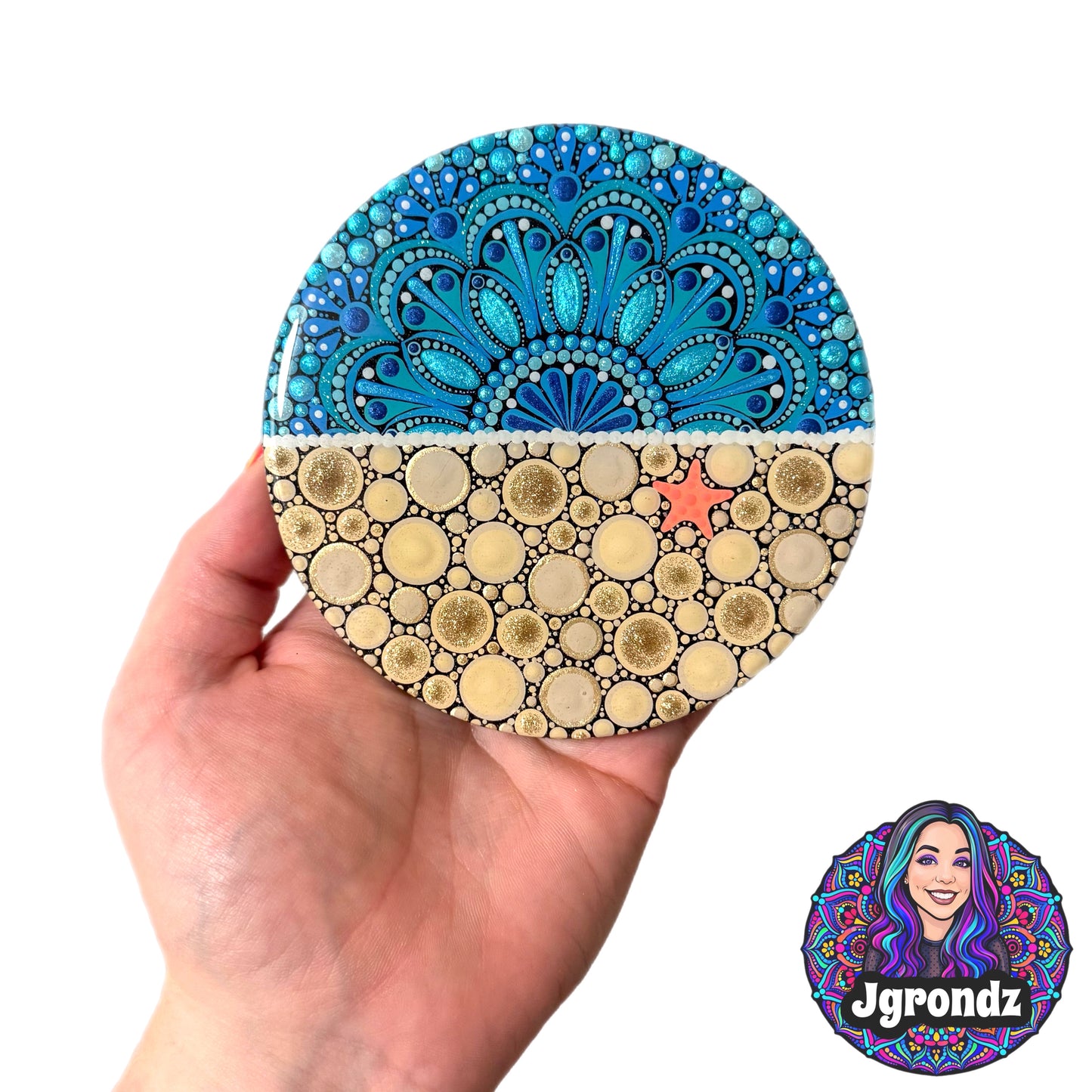 Beach Mandala Coaster