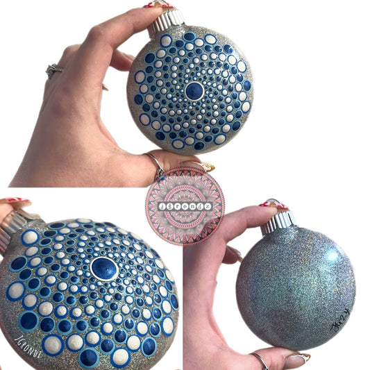 3” Mandala Glitter Ornament