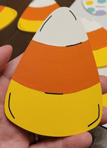 Unfinished Wood Candy Corn Shape - Halloween - Craft - up to 46" DIY