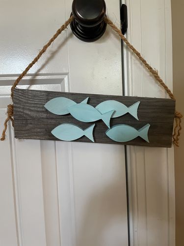 Unfinished Wood Fish Shape Silhouette - Craft- up to 46" DIY