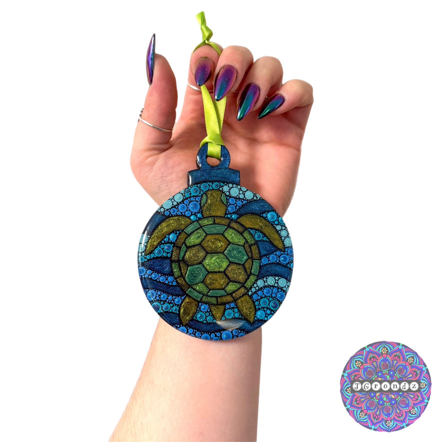 Sea Turtle 4” Wood Ornament