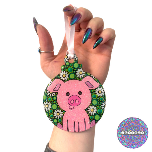 Pig 4” Wood Ornament